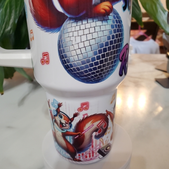 Squirrels at a RAVE 40oz Traveler Tumbler 💜sale - Picture 11 of 17